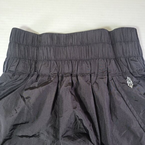 Free People Movement Women High-Waisted Black Nylon Blend Athletic Shorts Size M - Picture 9 of 9